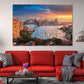 Cityscape View of Sydney Sunset Skyline Print 100% Australian Made Stretched Canvas Ready to Hang - AU-135