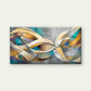 Abstract Curved Lines And Shape Wall Art Canvas Office Home Room Framed 120x60cm