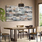 Gray Abstract Grey Brown Wall Art canvas office home room framed 120x60cm