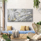 Abstract Black & Monstera Leaf Wall Art Canvas Office Home Room Framed 80x45cm