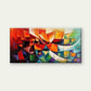 Abstract Geometric with Blocks Wall Art Canvas Office Home Room Framed 80x45cm