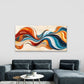 Dynamic Swirls Abstract Wall Art Canvas Office Home Room Framed 120x60cm