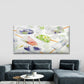 Frozen Flowers In Ice Cubes Wall Art Canvas Office Home Room Framed 80x45cm