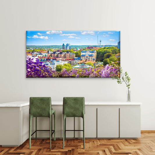 Sweden City Skyline Wall Art Canvas Office Home Room Framed 80x45cm