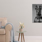 Dog With Spiked Ears and a Collar Print 100% Australian Made 40x60cm Stretched Canvas Ready to Hang