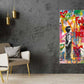 Boy with Graffiti Wall Art Print 100% Australian Made Stretched Canvas Ready to Hang - FS - 122