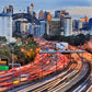 Warringah Freeway Long Exposure View Print 100% Australian Made Stretched Canvas Ready to Hang - AU-103