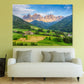 Green Hills & Mountains Village Print 100% Australian Made Stretched Canvas Ready to Hang - NT-103