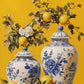 Vases With Lemons and a Flower Painting Print 100% Australian Made 40x60cm Stretched Canvas Ready to Hang