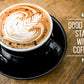 Cup of Coffee on Wooden Quote Print 100% Australian Made Stretched Canvas Ready to Hang - KR-103