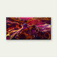 Crimson Rivers Of Gold Wall Art Canvas Office Home Room Framed 120x60cm