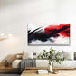 Abstract with Red And Black Wall Art Canvas Office Home Room Framed 120x60cm
