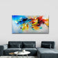Vibrant Colorful Abstract Wall Art Canvas Office Home Room Framed 80x45cm