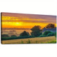 Cotswolds Countryside Sunset Wall Art canvas office home room framed 120x60cm