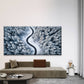 Aerial View on the Road Wall Art Canvas Office Home Room Framed 120x60cm