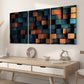 3pcs Fashion Abstract Irregular Graphic Art Wall Art Set Canvas Framed 40x60cm - High Quality Print 100% Australian Made Wall Canvas Ready to Hang