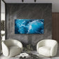 Ocean Wave Sea Foam Wall Art Canvas Office Home Room Framed 120x60cm