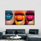 Dripping Lips Wall Art Canvas Office Home Room Framed 120x60cm