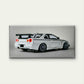 White Nissan Skyline GT-R Model Wall Art Canvas Office Home Room Framed 80x45cm