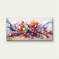 Abstract Floral Color Splash Wall Art Canvas Office Home Room Framed 120x60cm