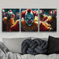 3pcs The Clown at the Party Metal Print Ready to Hang Art