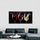 Red White And Rosé Wine Glass Wall Art Canvas Office Home Room Framed 120x60cm