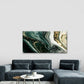 Green And Golden Abstract Wall Art Canvas Office Home Room Framed 80x45cm