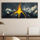 3pcs A painting of the top of a mountain Metal Print Ready to Hang Art
