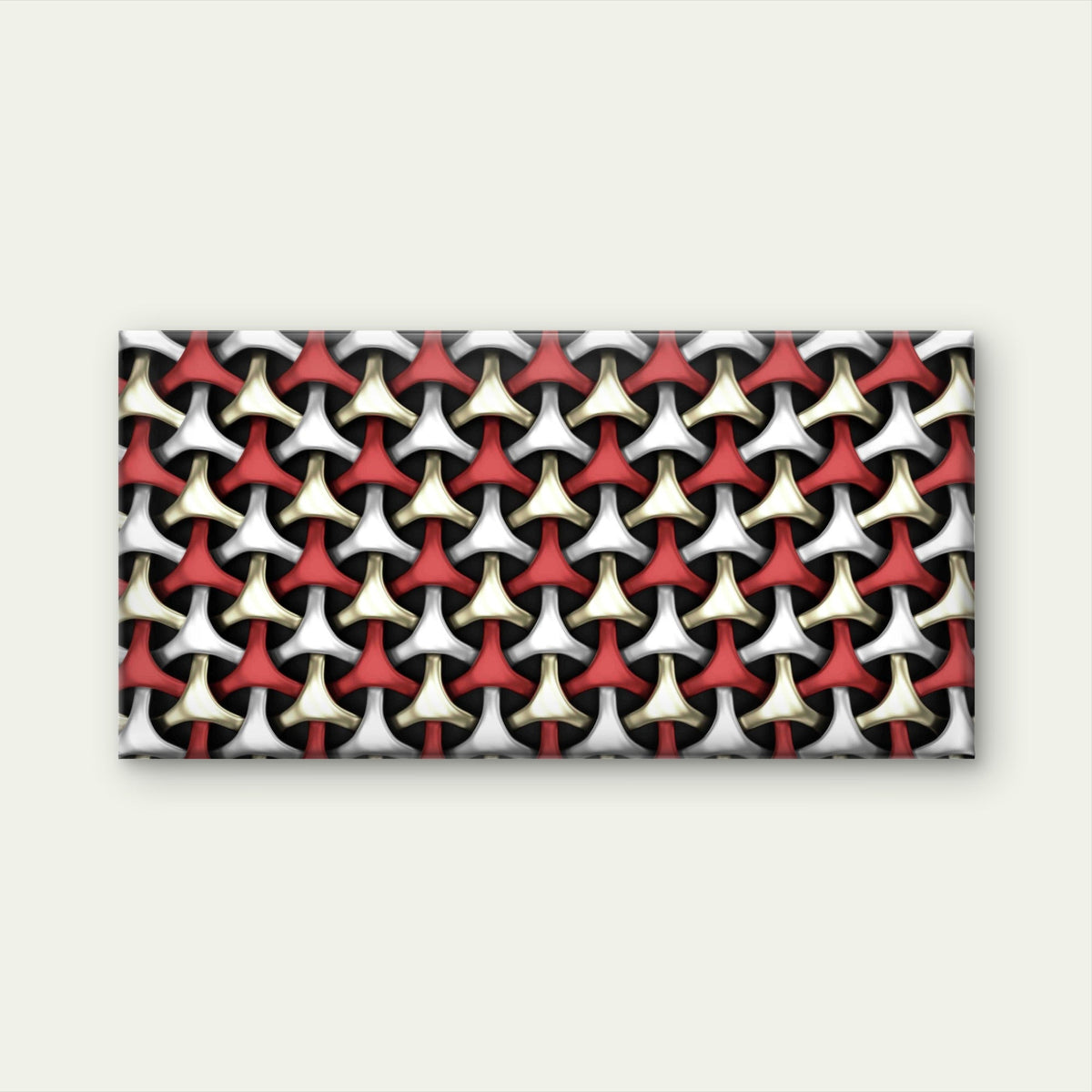 Geometric Weave Abstract Wall Art Canvas Office Home Room Framed 120x60cm