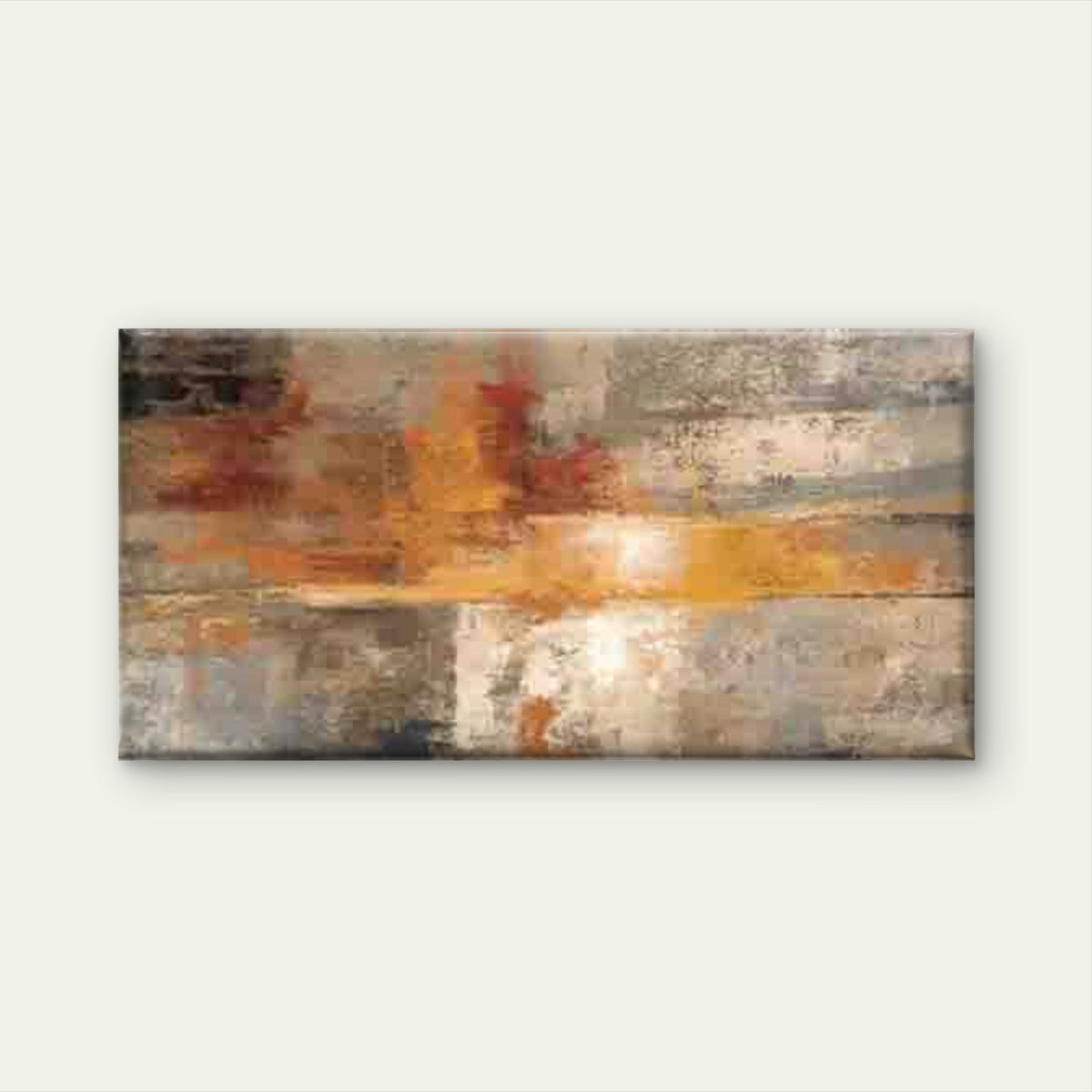 Abstract Warm Earth Tones Wall Art Canvas Office Home Room Framed 80x45cm
