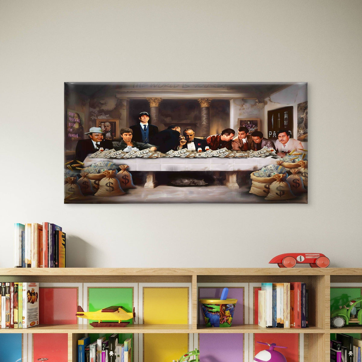 Legendary Bosses Gathering Time Wall Art Canvas Office Home Room Framed 120x60cm