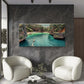 Aerial View Of Krabi Island Wall Art Canvas Office Home Room Framed 120x60cm