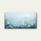 White Blooms Blue Mist Wall Art Canvas Office Home Room Framed 120x60cm