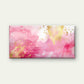 Golden Speckles On Pink Wall Art Canvas Office Home Room Framed 120x60cm