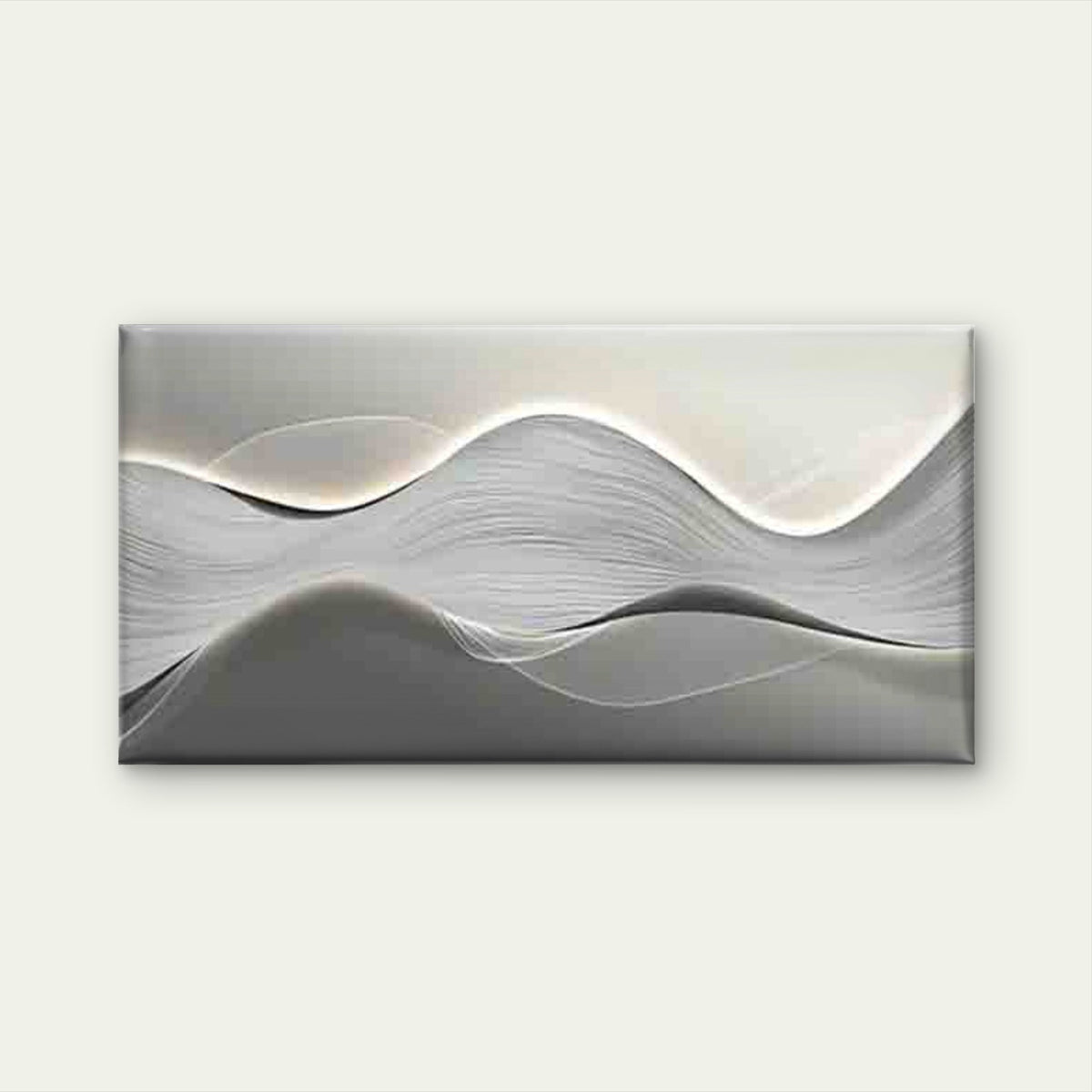 Neutral Color Modern Abstract Wall Art Canvas Office Home Room Framed 120x60cm