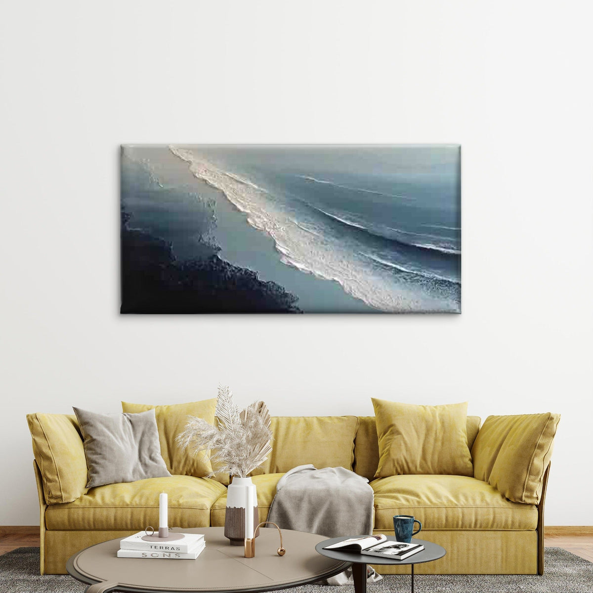 Abstract Images Feathers Wall Art Canvas Office Home Room Framed 120x60cm