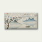 Zen Mountain Lake Landscape Wall Art Canvas Office Home Room Framed 120x60cm