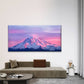 Pink & White Winter Mountain Wall Art Canvas Office Home Room Framed 120x60cm