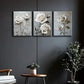 3pcs featuring La Rose Blanche Metal Print Ready to Hang Art