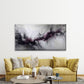 Abstract Ink Marble Design Wall Art Canvas Office Home Room Framed 120x60cm
