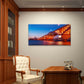 Seongsan Bridge Nigh Sky City View Korea Wall Art Canvas Office Home Room Framed 80x45cm