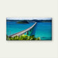 Ocean Highway Bridge Wall Art Canvas Office Home Room Framed 80x45cm