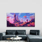 Journey Through An Alien World Wall Art Canvas Office Home Room Framed 80x45cm