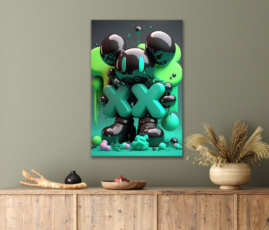 Digital Illustration of a Graffiti Cartoon Character Print 100% Australian Made 40x60cm Stretched Canvas Ready to Hang