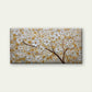 Large Yellow Tree Painting Wall Art Canvas Office Home Room Framed 120x60cm