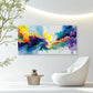 Vibrant Color Explosion Wall Art Canvas Office Home Room Framed 80x45cm