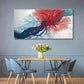 Red Modern Tree Blue River Wall Art canvas office home room framed 120x60cm