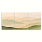 3pcs Green Rolling Hills Valley Metal Print Ready to Hang Art