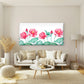 Serene Watercolor Lotus Blooms Wall Art Canvas Office Home Room Framed 120x60cm