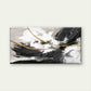 Black, White, And Golden Colors Wall Art Canvas Office Home Room Framed 120x60cm